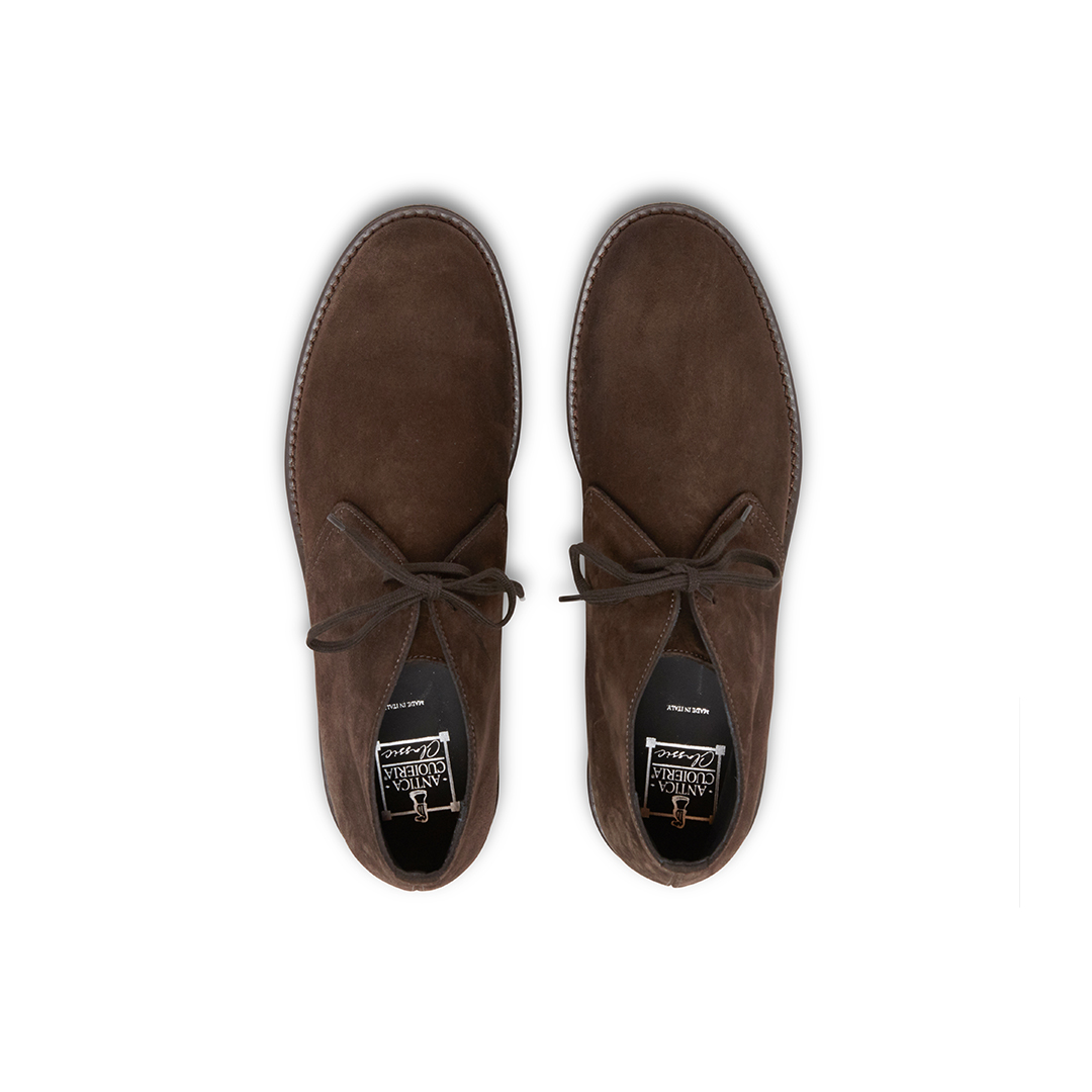 Men's Lace Up Ankle Boots in suede - Image 4