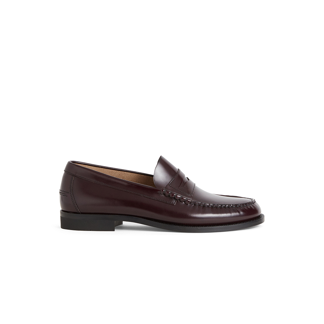 Men's classic Penny Loafers in Brushed Leather - Canto de' Ricci