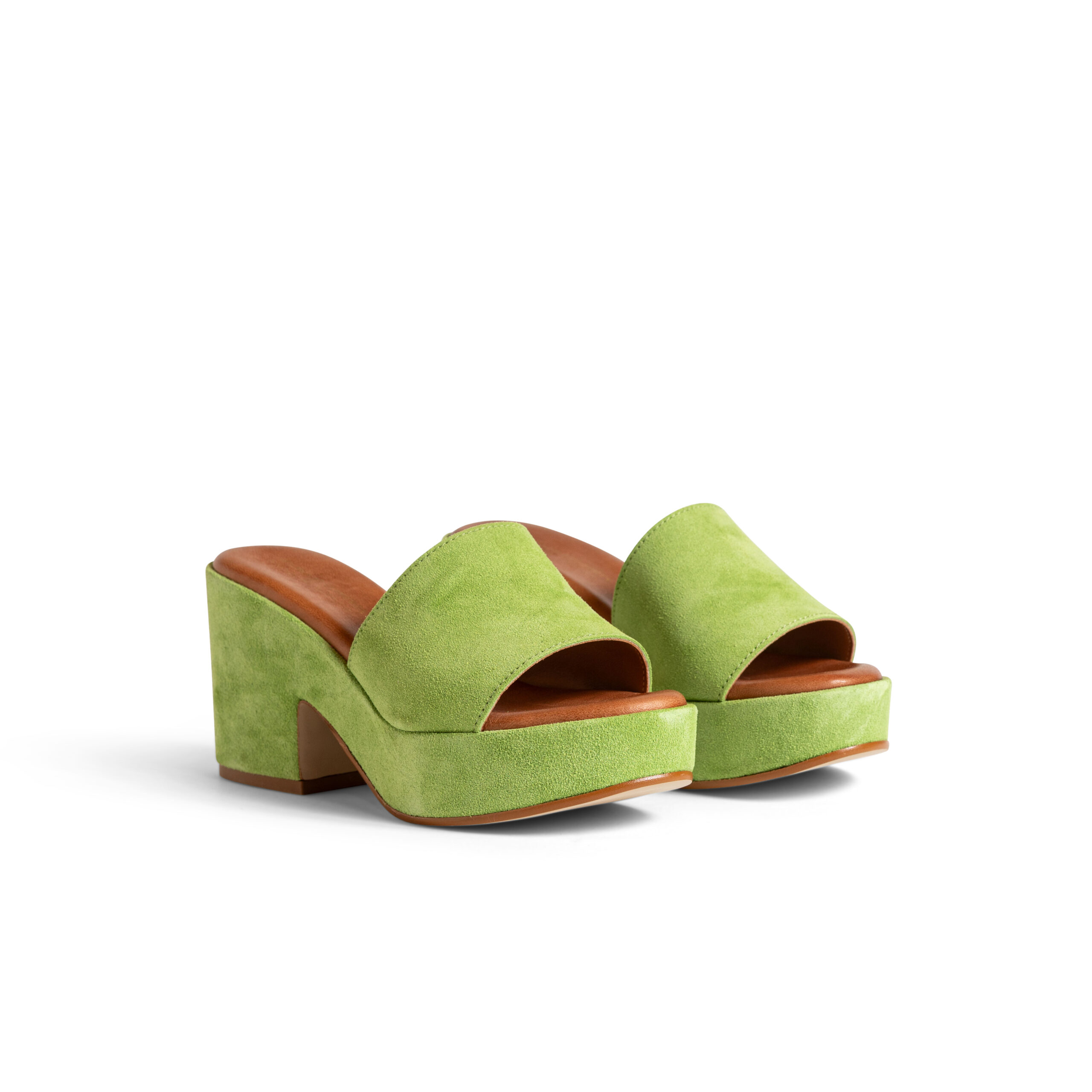 Z-Women's Heeled Slides in Suede