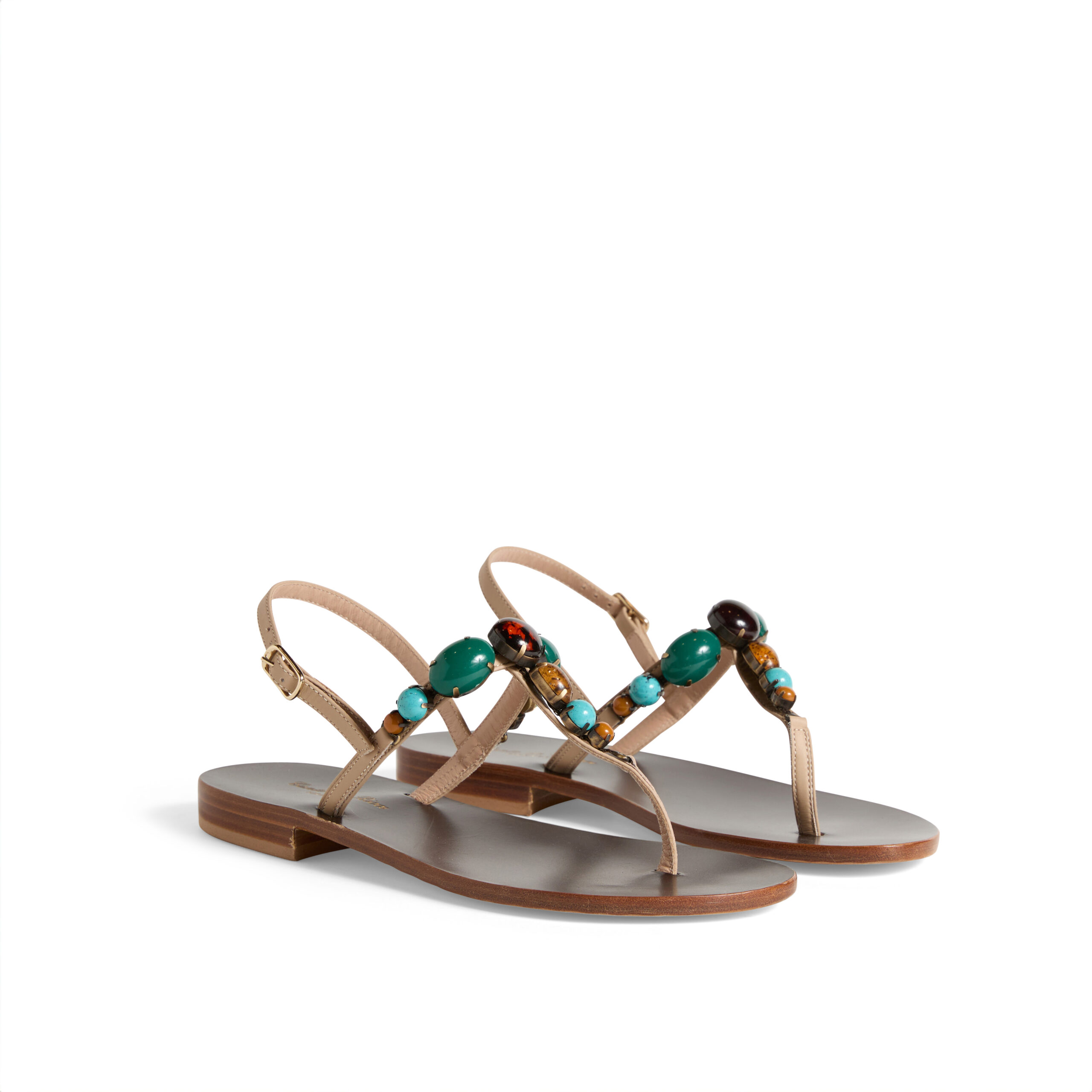 Women's Thong Sandals with Stones