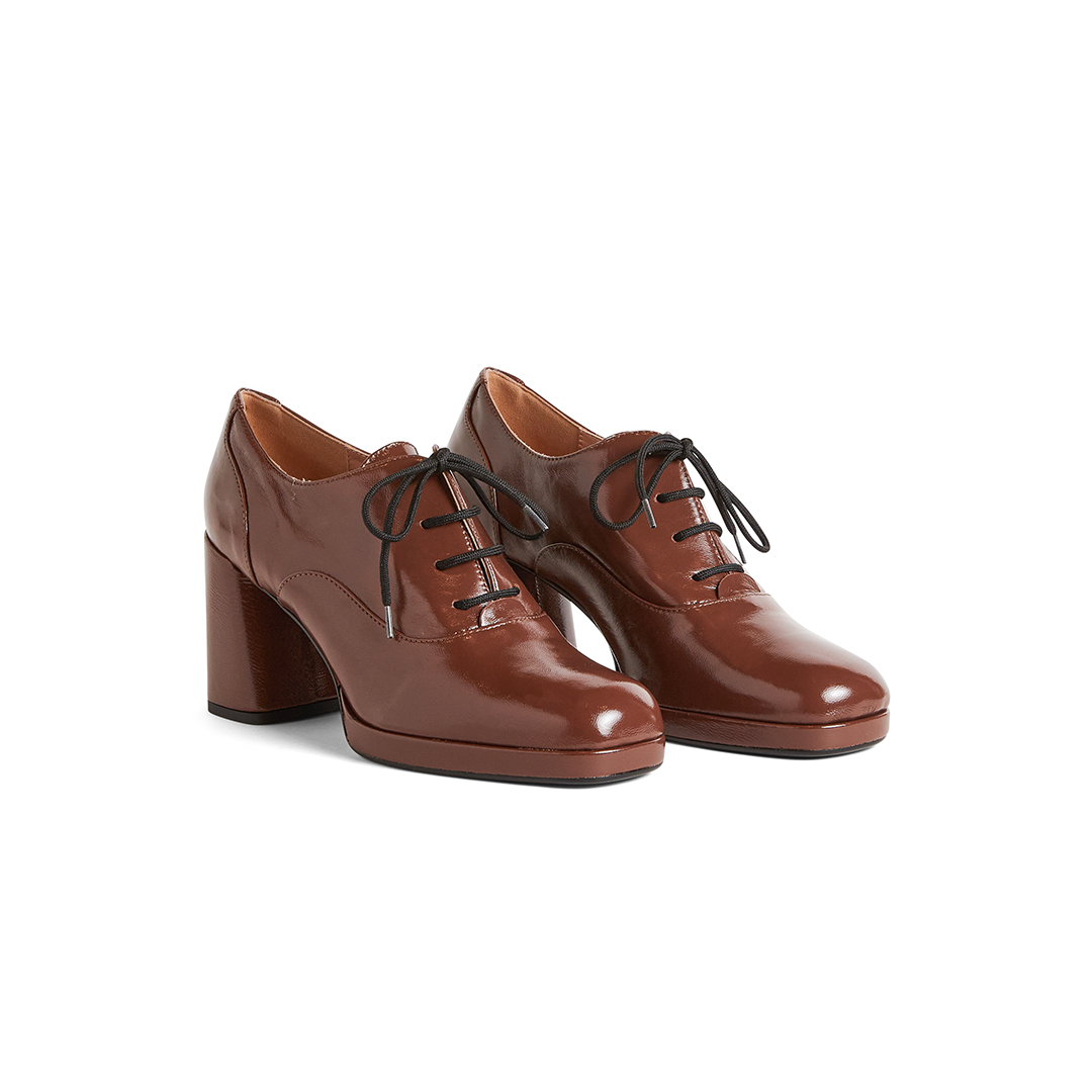 Women's Heeled Oxford Lace-Ups