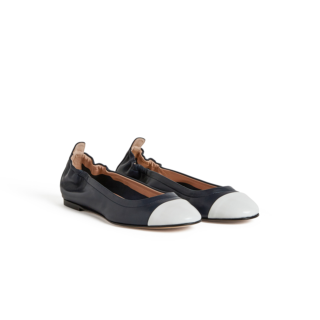 Women's Ballet Flats with Elastic Heel