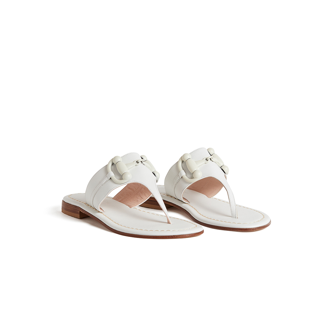 Women's Horse-Bit Thong Slides