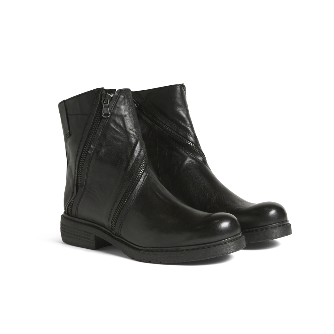 Women's Double Zip Ankle Boots