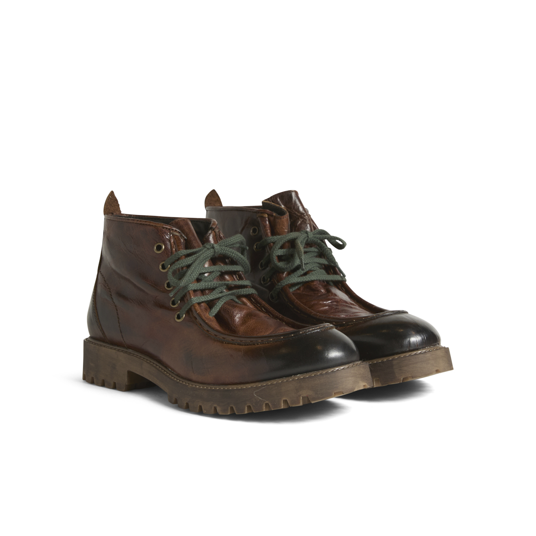 Men's U-Tip Ankle Boots
