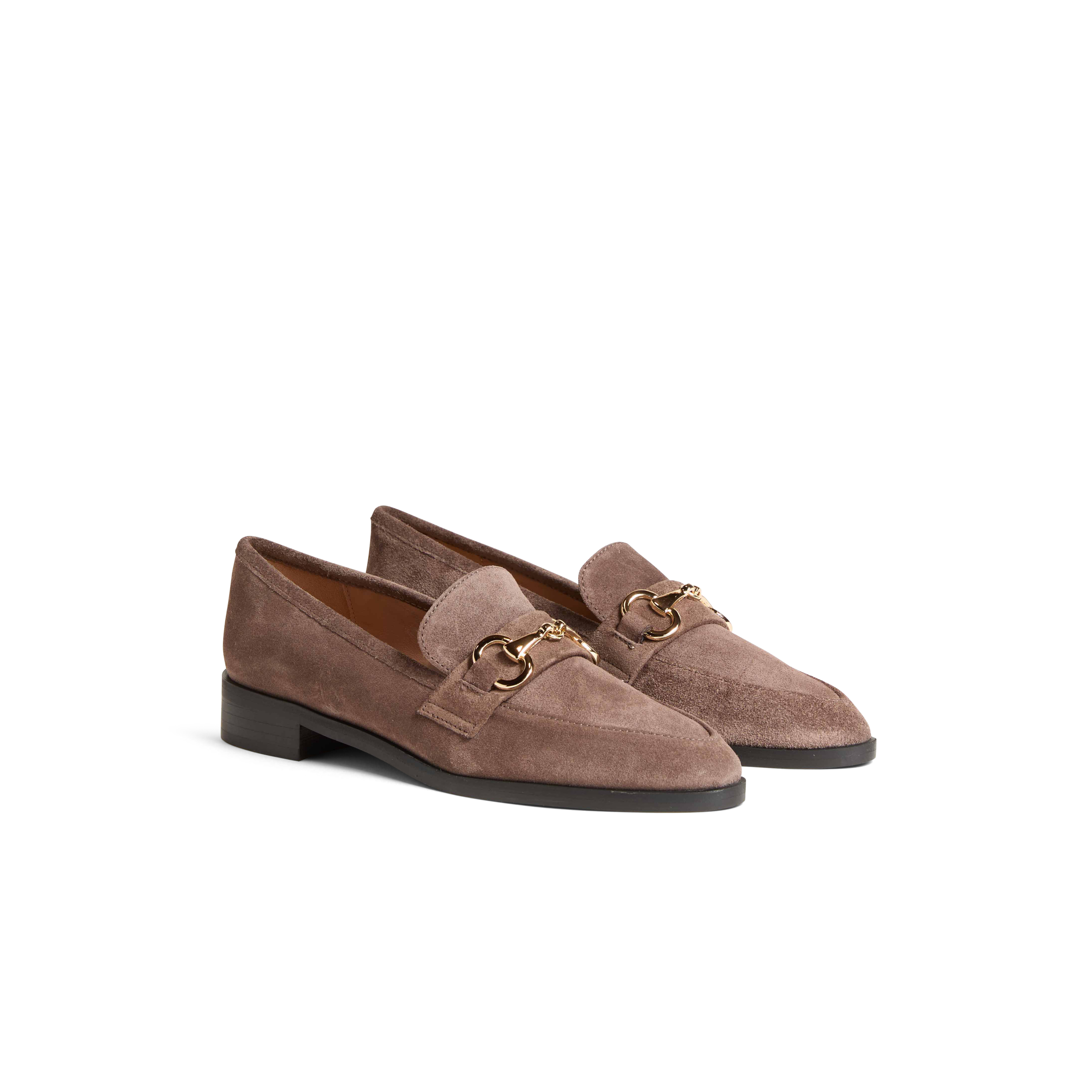 Women's Horse-Bit Loafers in Suede