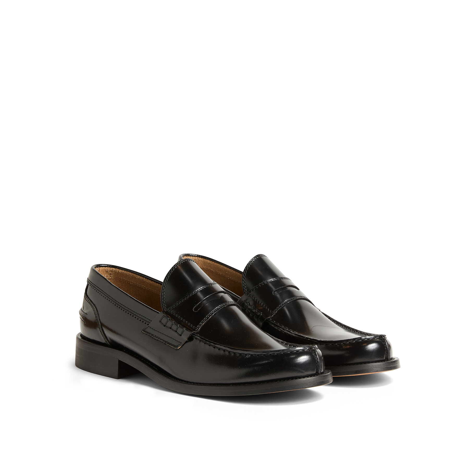 Men's classic Penny Loafers in Brushed Leather
