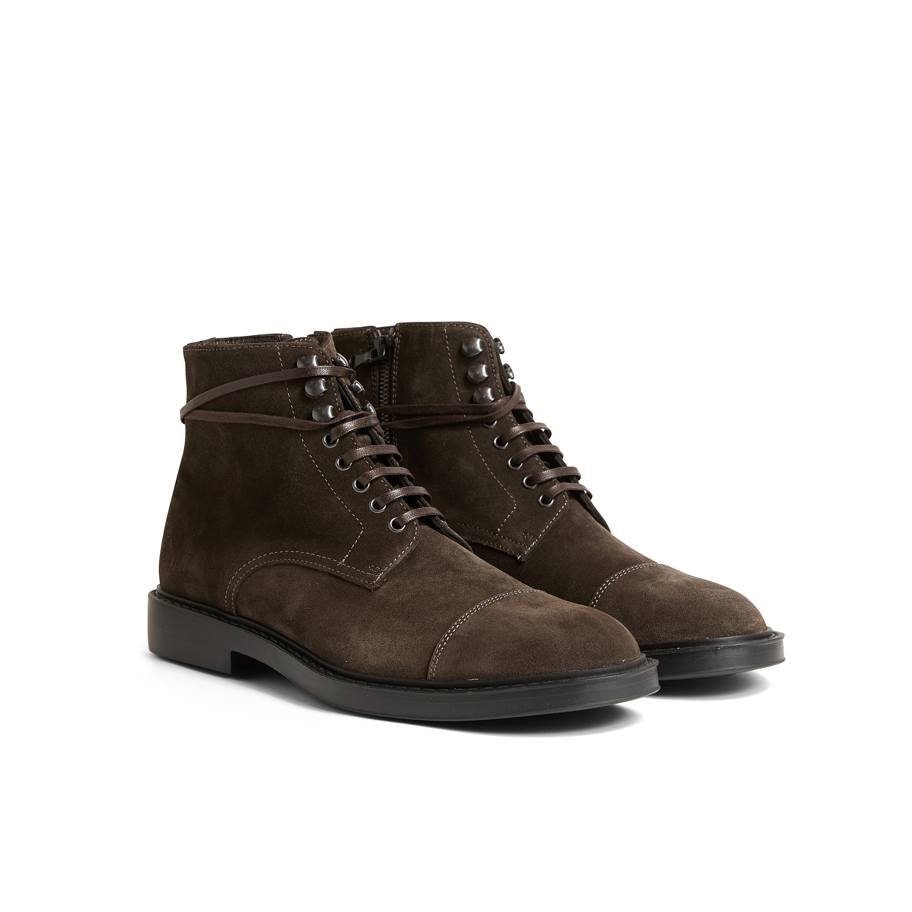 Men's Suede Lace Up Ankle Boots