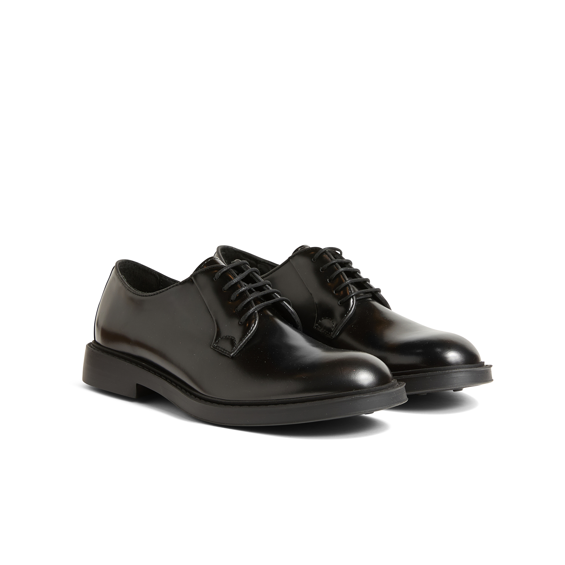 Men's Leather Derby Lace-Ups with Removable Insole