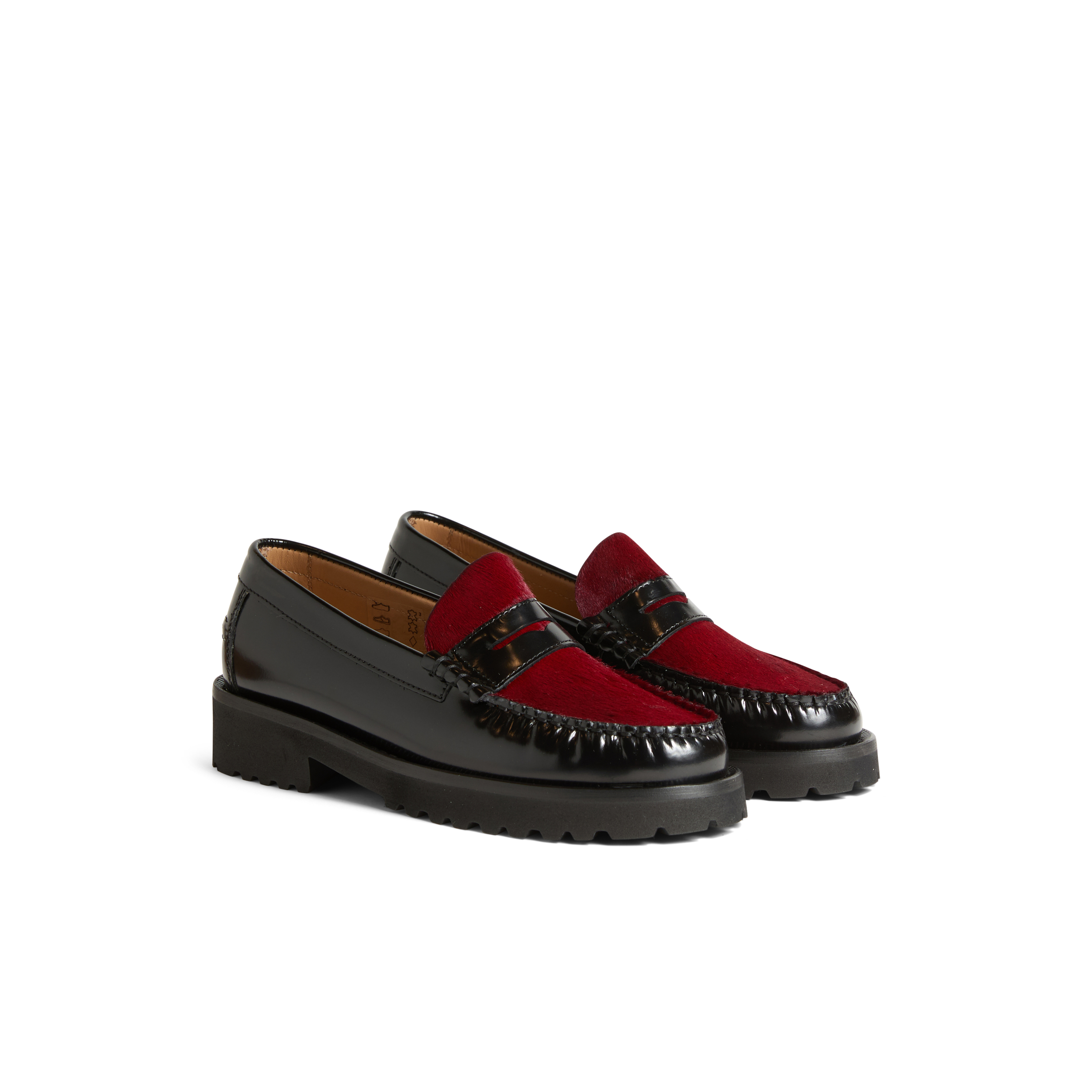 Women's Penny Loafers with Ponyskin Vamp