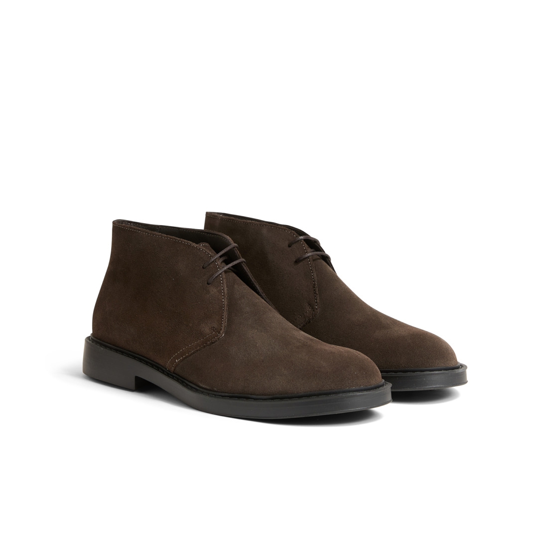 Men's Lace-Up Ankle Boots with Removable Insole