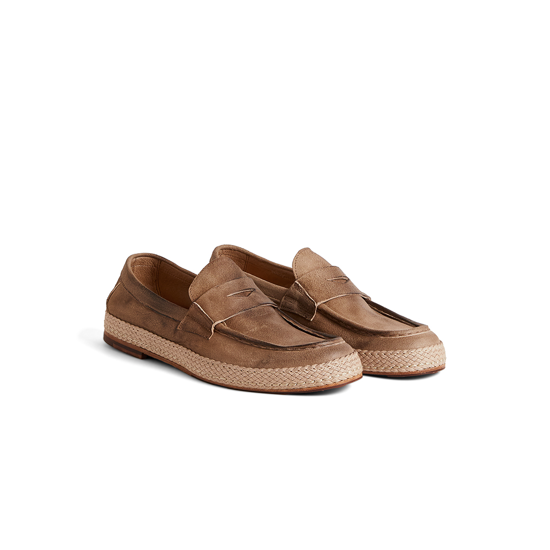 Men's Loafers with Jute-wrapped Welt