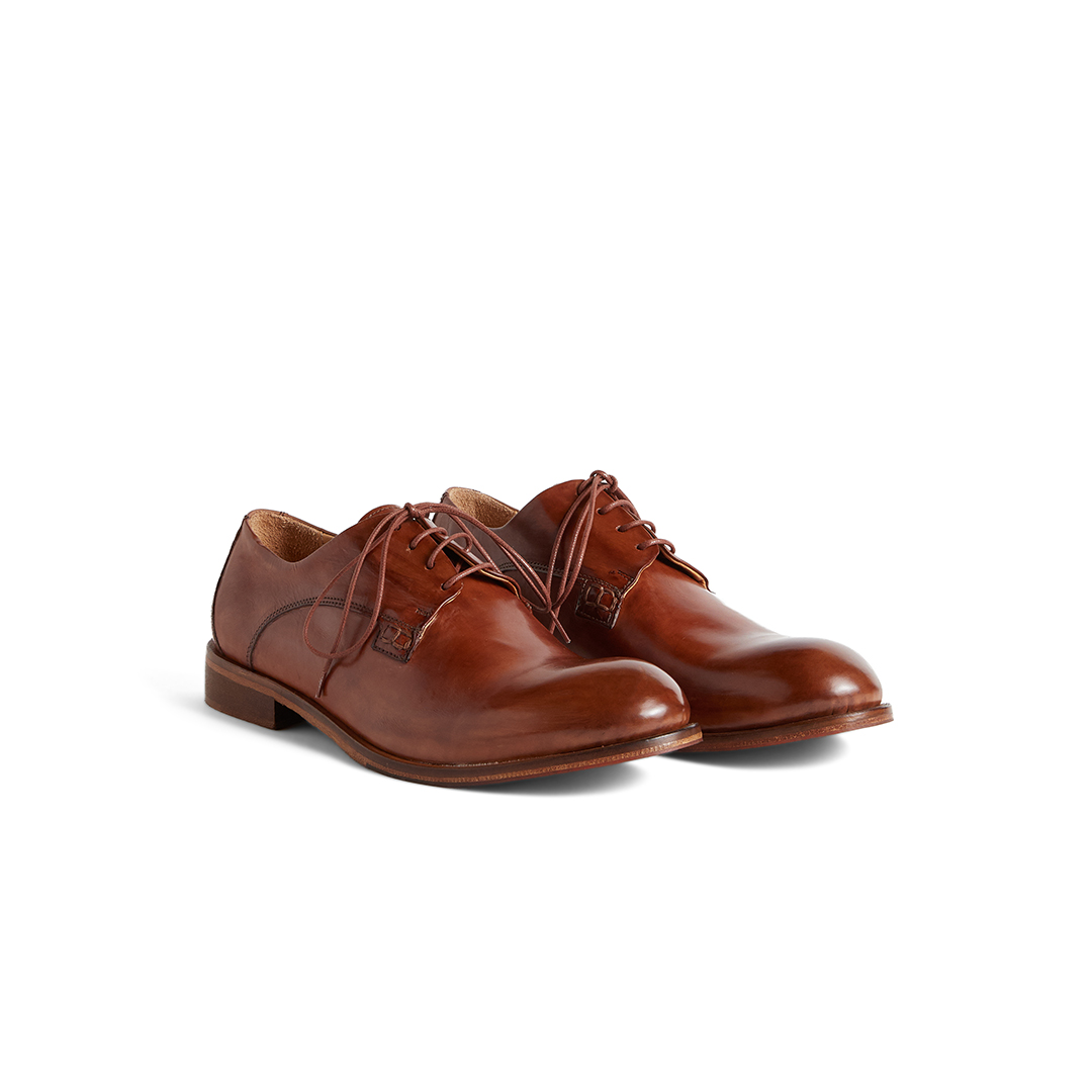 Men's Leather Derby Lace-Ups