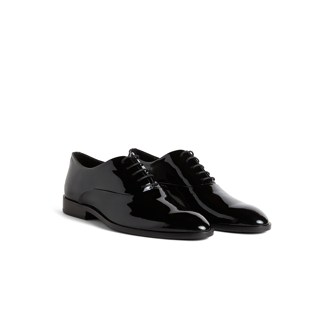 Men's Oxford Lace Ups in Patent Leather