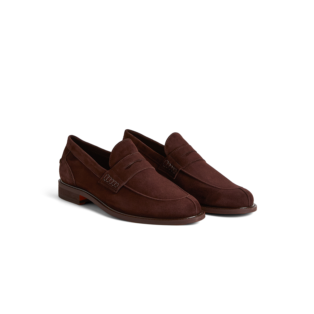 Men's Classic Penny Loafers in Suede