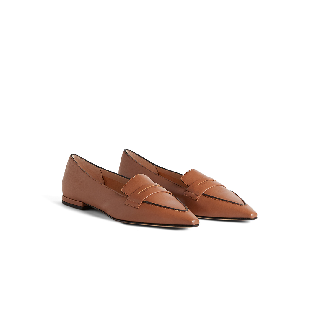 Women's Pointed Toe Penny Loafers