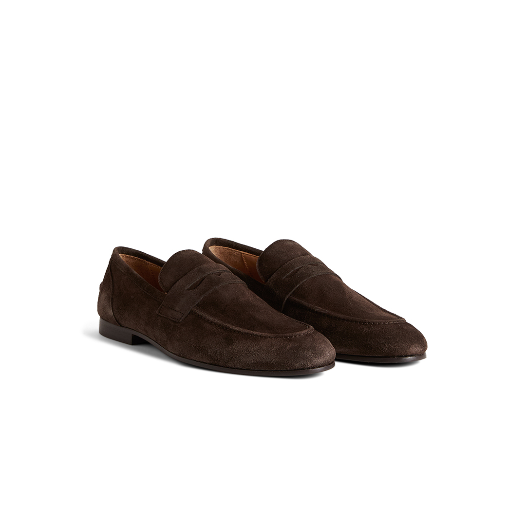 Men's elegant Penny Loafers in Suede