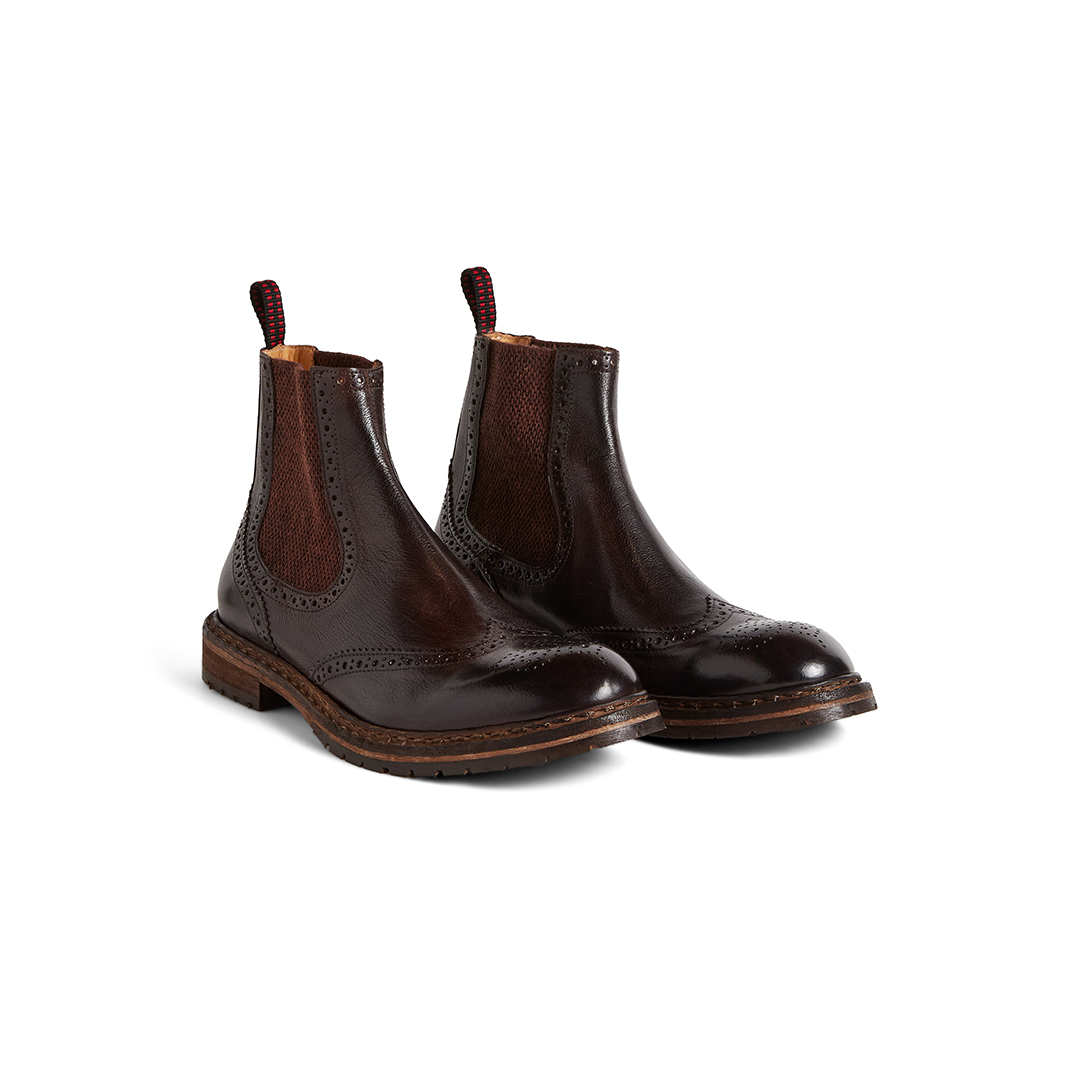 Men's Brogue Chelsea Boots