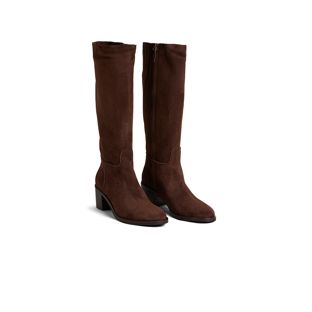 Women's Classic Boots in Suede with Heel