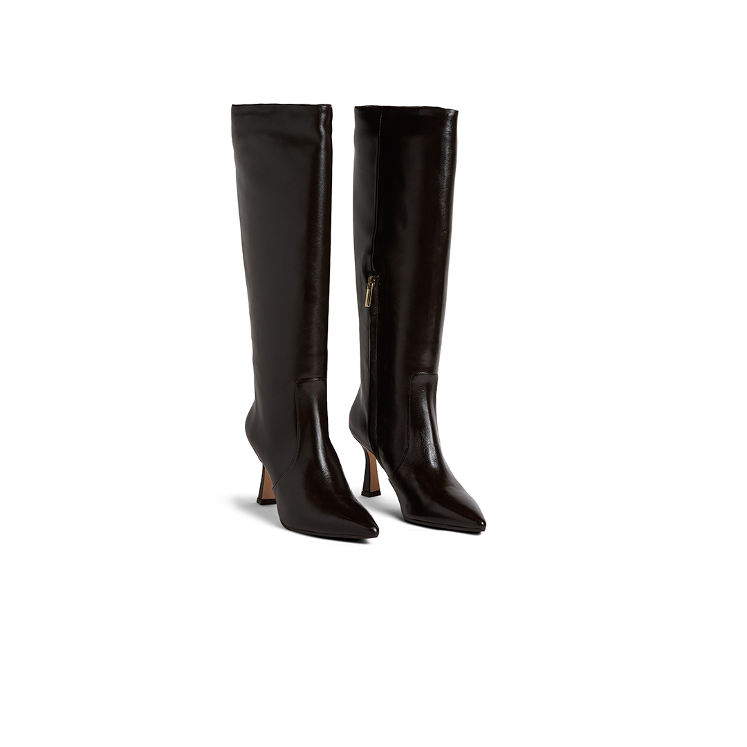 Women's pointed Boots with Kitten Heel