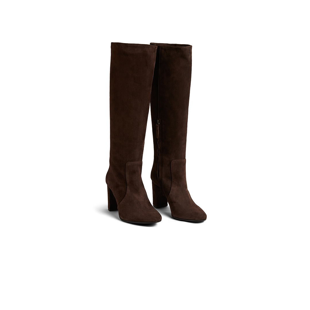 Women's heeled Boots with half side zip