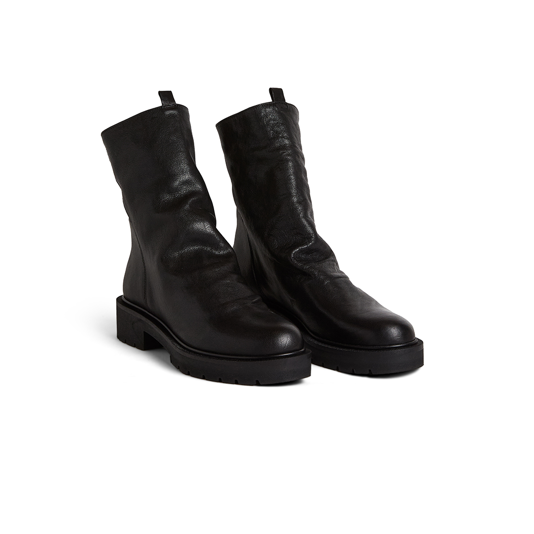 Women's Wrinkled Half Boots