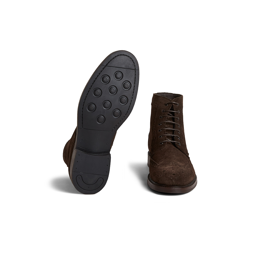 Men's Brogue Lace Up Ankle Boots - Image 3