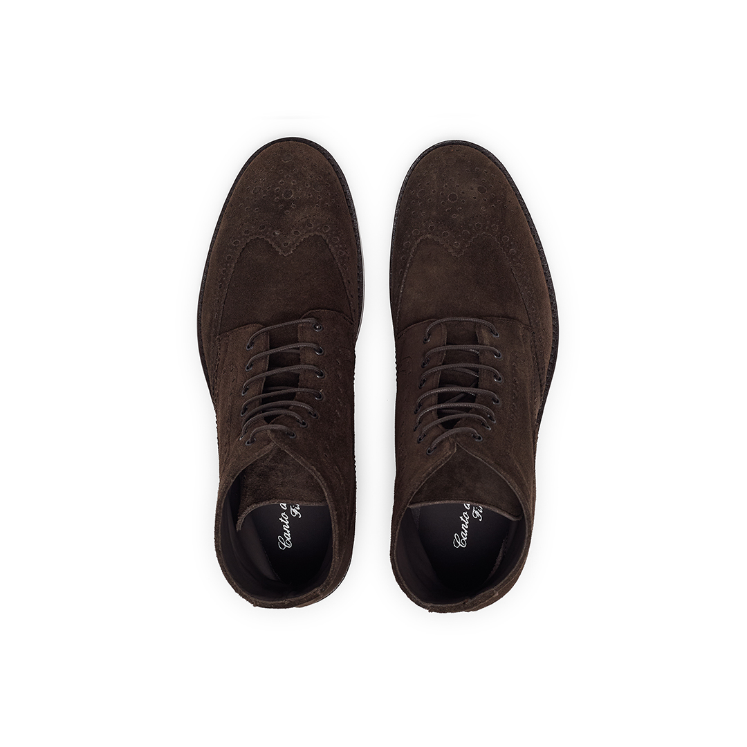 Men's Brogue Lace Up Ankle Boots - Image 4