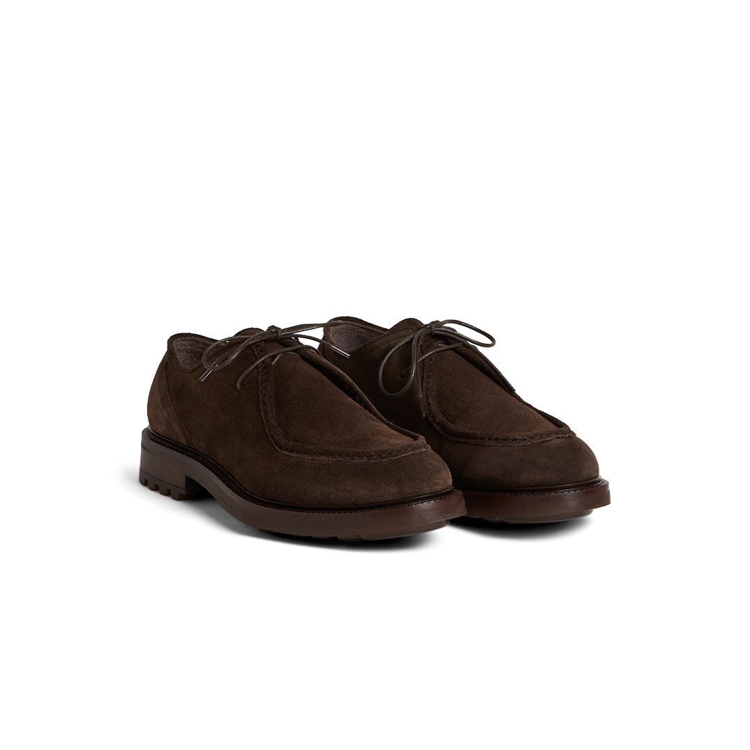 Men's U-Tip Lace-Ups in suede
