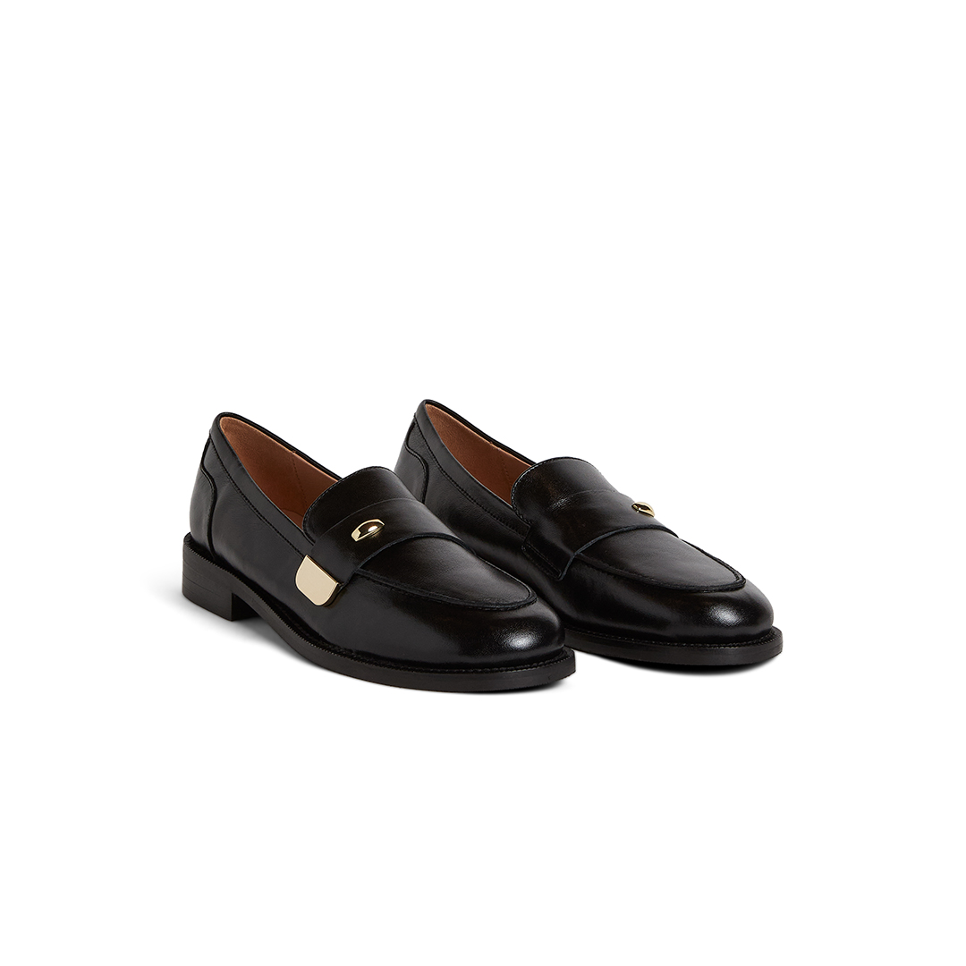 Women's classic Loafers with Gold-Tone Detail