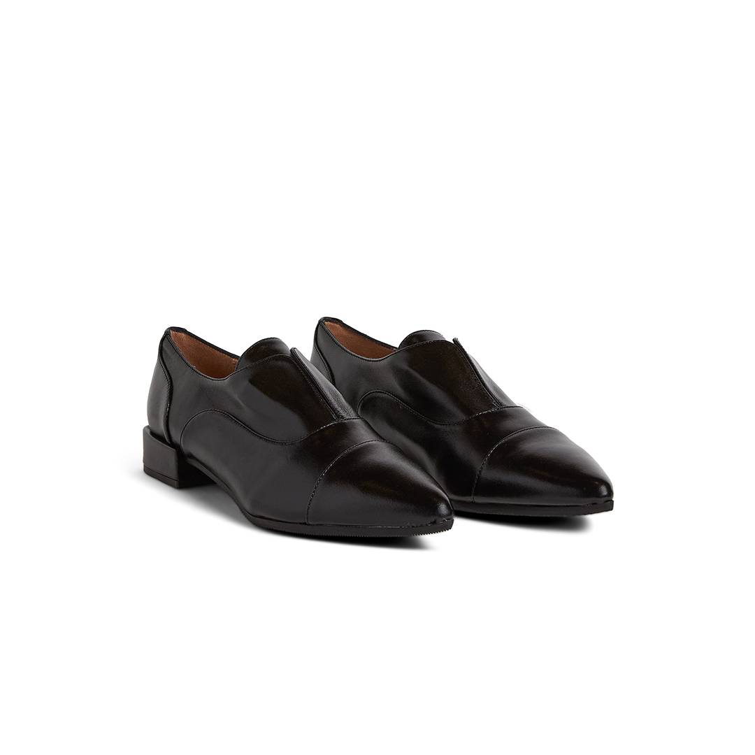 Women's Pointed Toe No Lace Oxford Shoes