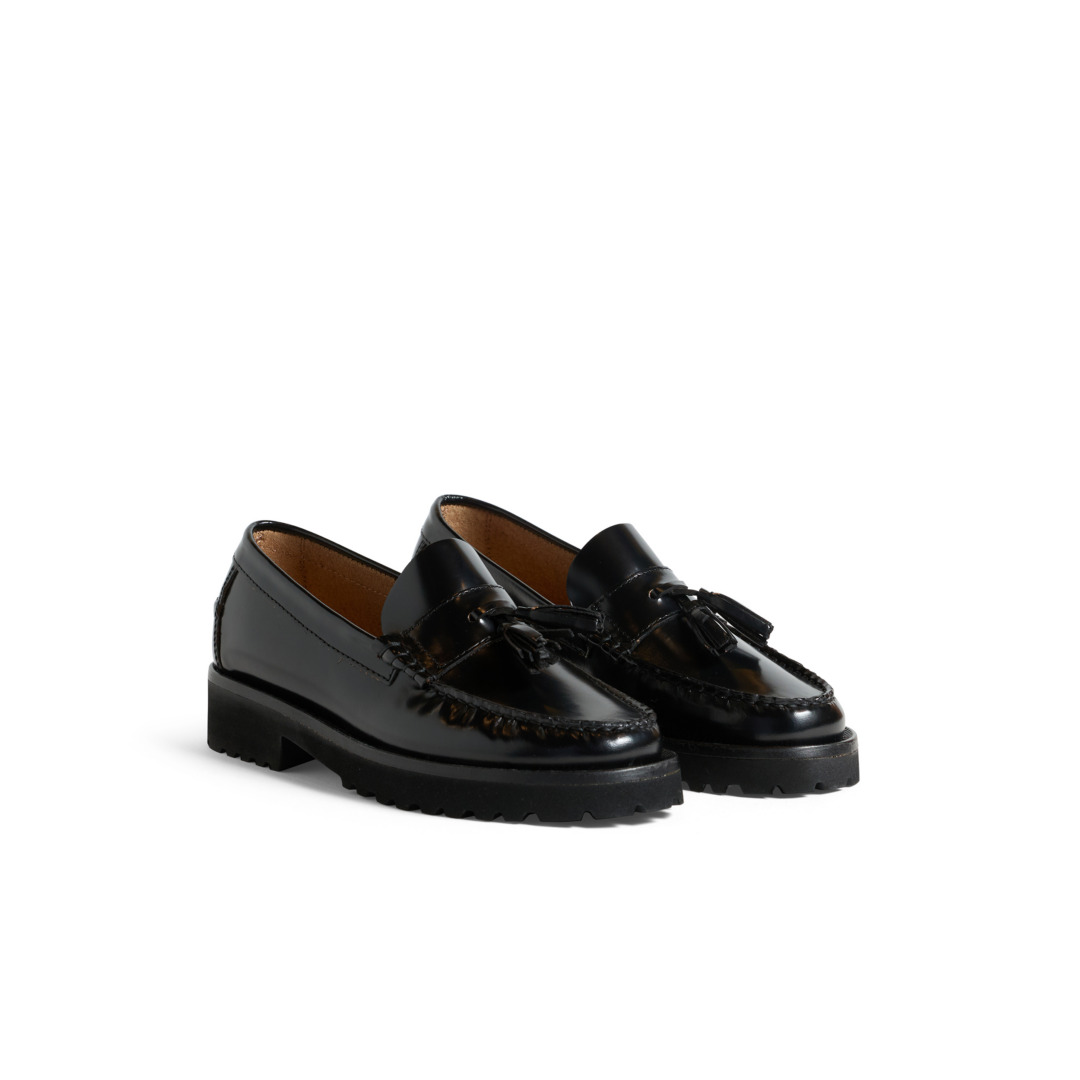 Women's Tassels Loafers in brushed leather